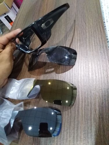 Customer photo review of MRY Replacement Lenses for Oakley Batwolf OO9101