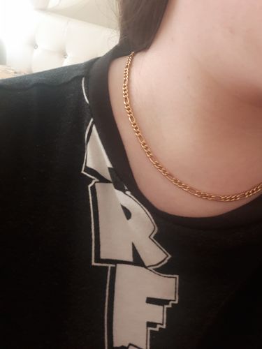 Customer photo review of Figaro collar chain