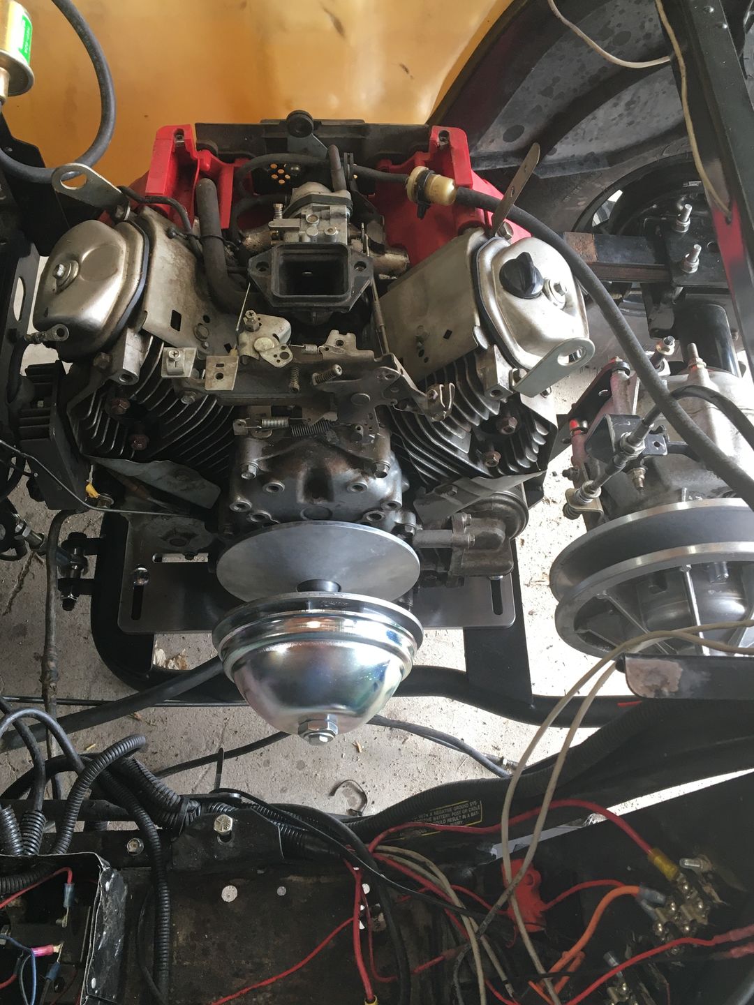 Customer photo review of EZGO Big Block V-Twin Conversion Cradle & Motor Mount