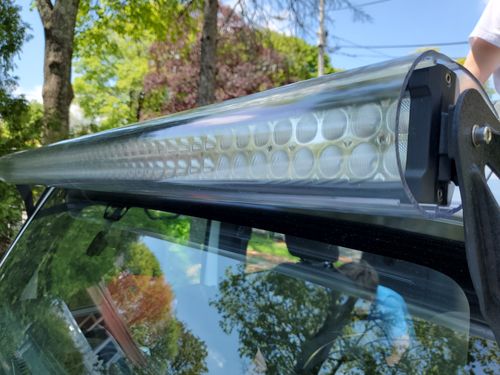 Customer photo review of Aerolidz Light Bar Cover - 50” 52” - Clear -  Dual Row