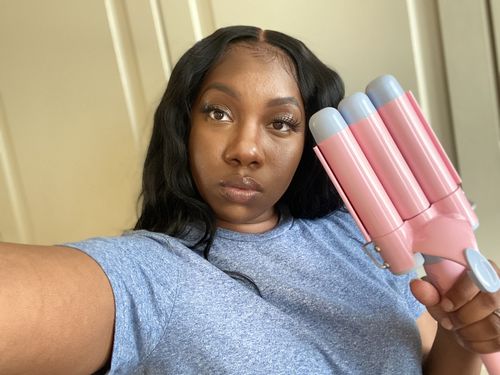 Customer photo review of Mermade Hair Waver - Pink - 32mm
