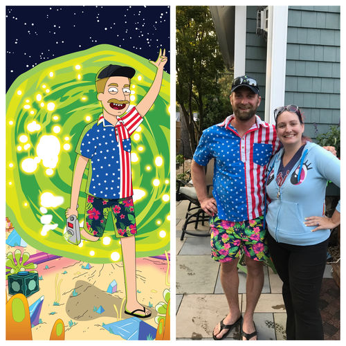 Customer photo review of 'Rick and Morty' Custom Portrait