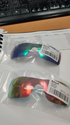 Customer photo review of MRY Replacement Lenses for Oakley Batwolf OO9101