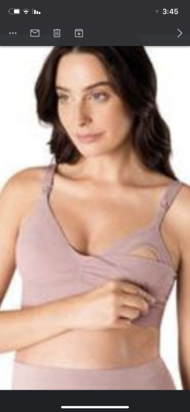 Customer photo review of Microfiber Everyday Comfort Support Pregnancy and Breastfeeding Bra