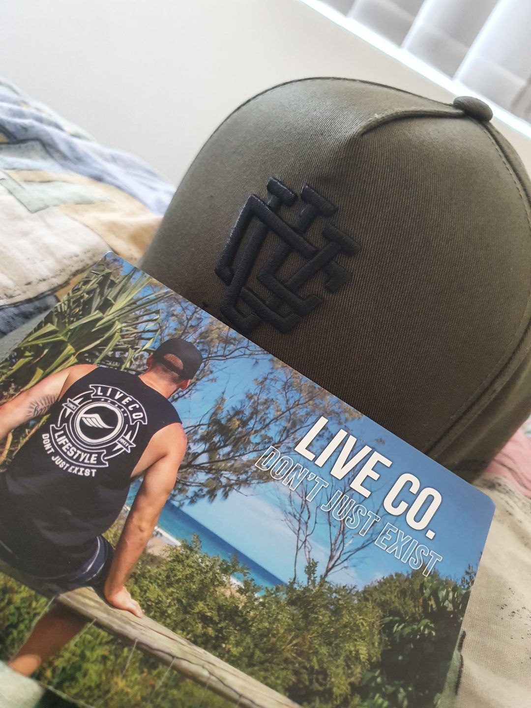 Customer photo review of Khaki Green A-Frame LVCO Snapback