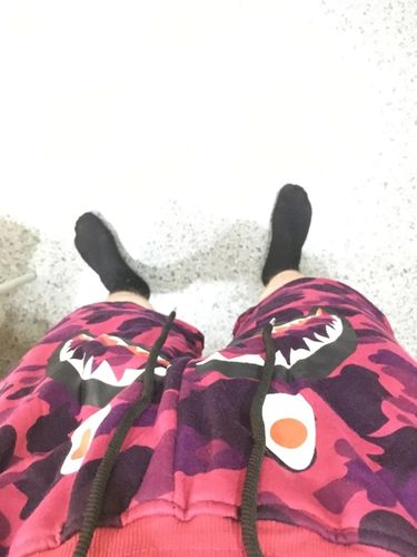 Customer photo review of Bocskay Camo-1 Shorts