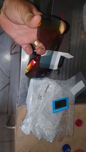 Customer photo review of MRY Replacement Lenses for Oakley Batwolf OO9101