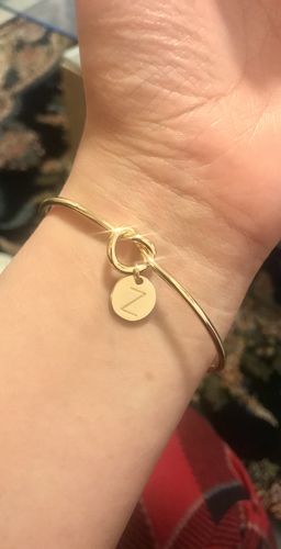 Customer photo review of AC Initial in Knot Bracelet