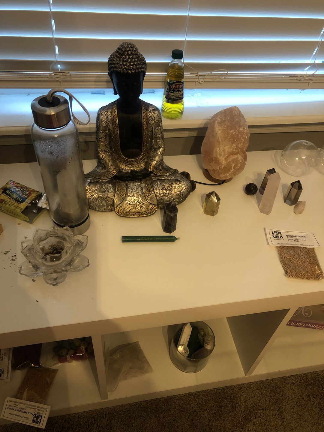Customer photo review of Crystal Wand Water Bottle + Protective Sleeve (Stainless Steel)