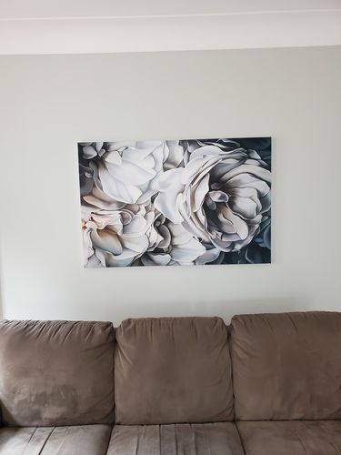 Customer photo review of 'Bloom' Framed Canvas (46.5" x 30.5")
