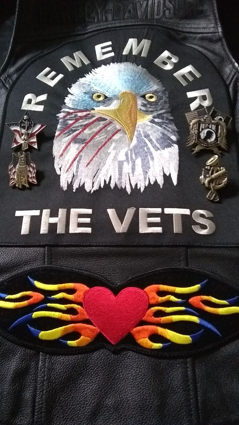 Customer photo review of K-9 Veteran Pin