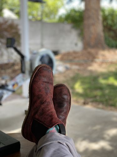 Customer photo review of Talmadge - Wax Ox Blood