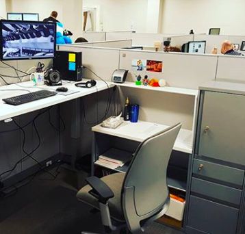 Customer photo review of Amia Chair by Steelcase-Blue (Renewed)