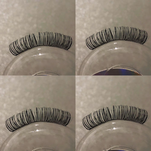 Customer photo review of 0.20 Flat Split Tip Cashmere Eyelash Extensions (16 lines)