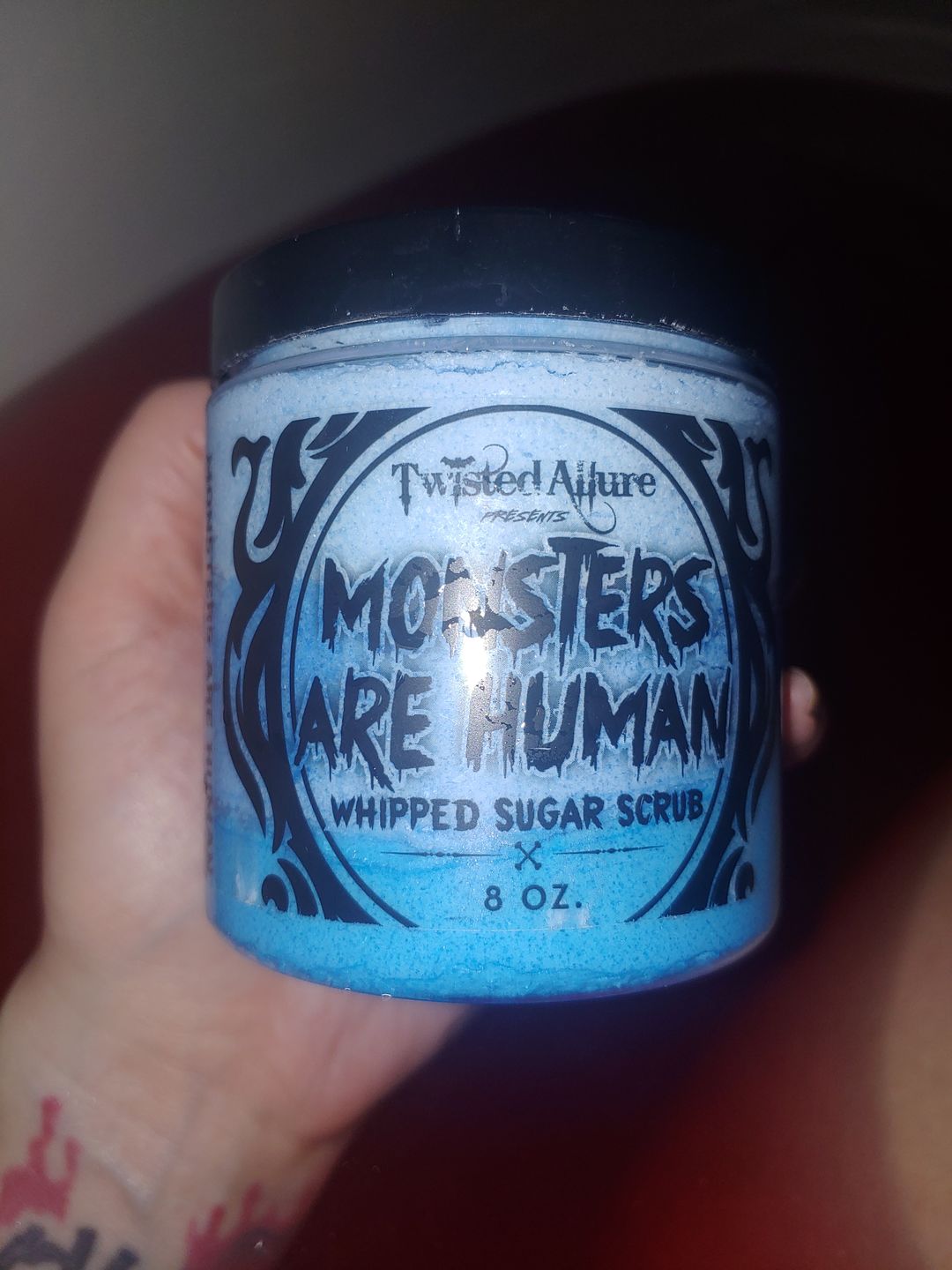 Customer photo review of Monsters are Human Whipped Sugar Scrub