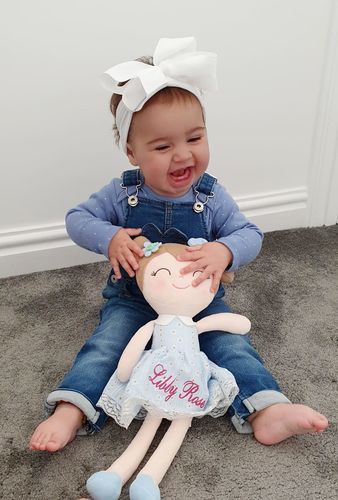 Customer photo review of Personalized Leya Doll Customized Baby Gift with Gift Bag - 5 Colors