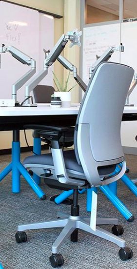 Customer photo review of Amia Chair by Steelcase-Blue (Renewed)