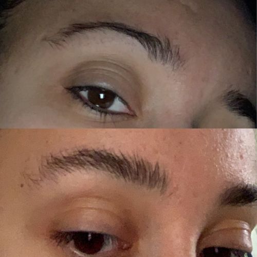 Customer photo review of Eyebrow Serum