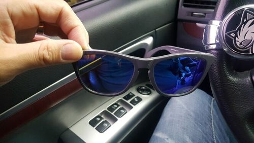 Customer photo review of MRY Replacement Lenses for Oakley Frogskins