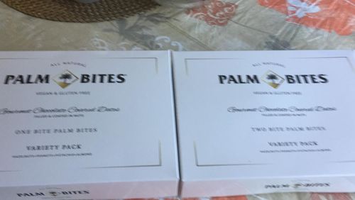 Customer photo review of One Bite Palm Bites | Variety Pack
