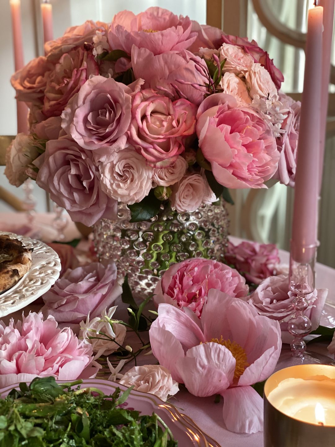 Customer photo review of Rosaline Hobnail Vase