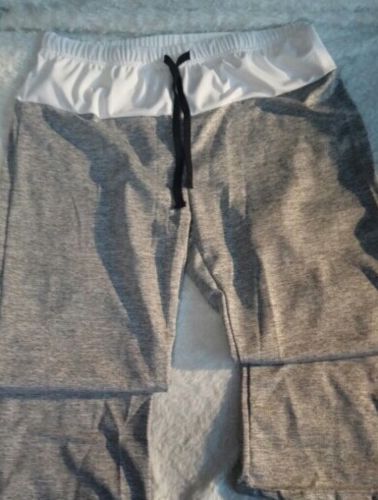 Customer photo review of (Last day promotion 50% OFF) Drawstring Pockets Stretch Wide Leg Yoga Pants [Limited time offer: Pay 2 Get 3]