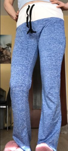 Customer photo review of (Last day promotion 50% OFF) Drawstring Pockets Stretch Wide Leg Yoga Pants [Limited time offer: Pay 2 Get 3]