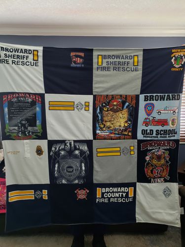 T-shirt quilt by Tory from FL