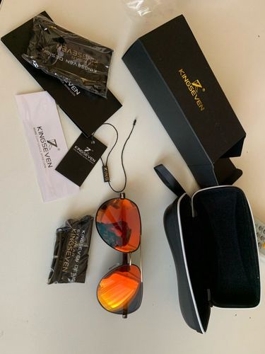 Customer photo review of Aluminum Polarized Sunglasses
