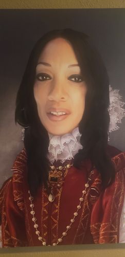 Customer photo review of The Queen of Roses - Custom Canvas