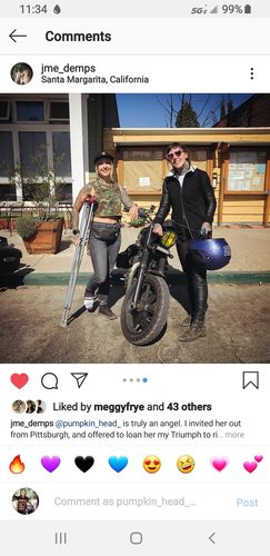 Customer photo review of Shred Moto Jeans 2.0