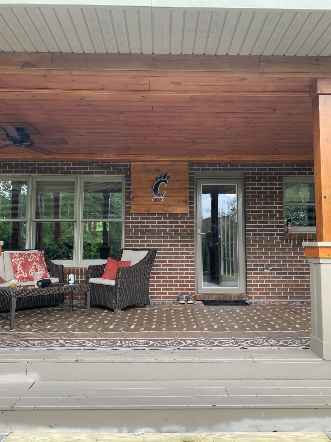 Customer photo review of University of Cincinnati "C" 3D Vintage Metal Artwork