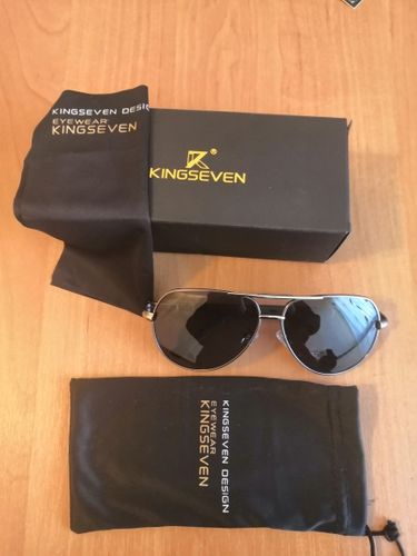 Customer photo review of Aluminum Polarized Sunglasses