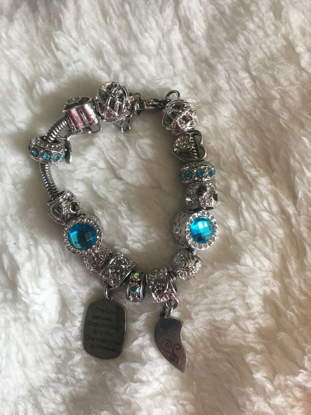Customer photo review of Grandmother Granddaughter Unending Love Bracelets