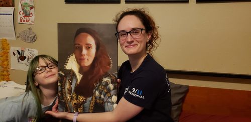 Customer photo review of The Sapphire Queen - Custom Canvas