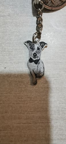 Customer photo review of Porte-clés Personnalisé en Argent