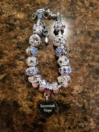 Customer photo review of Piece Of My Heart Bracelet