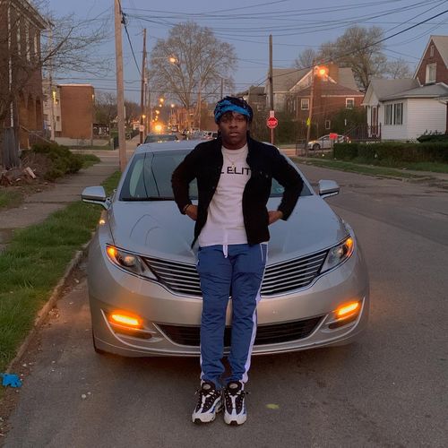 Customer photo review of Premium Side Stripe Zip Pocket Track Pants (Royal Blue - White)