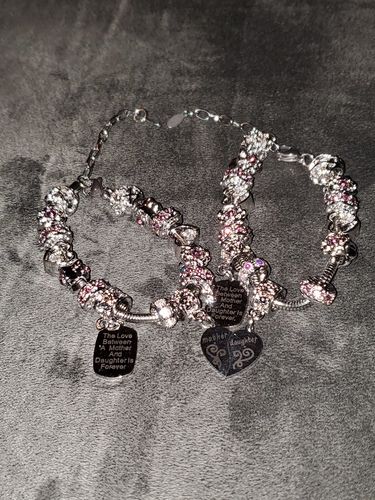 Customer photo review of Mother Daughter Eternal Love Bracelets