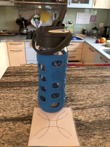 Customer photo review of LIFEFACTORY Glass Bottle STRAW CAP (350ml)