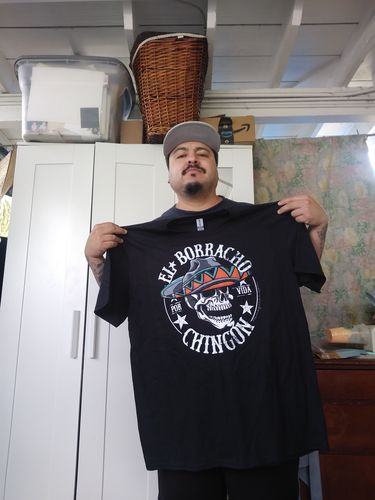 Customer photo review of Borracho Chingon OG CantinaT-Shirt