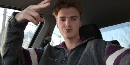 Customer photo review of Vintage Champion 1/4 Zip Pullover Fleece - Men's Large