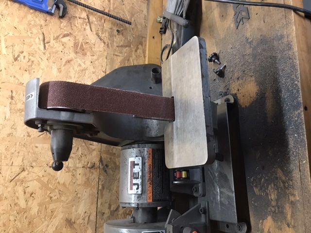 Customer photo review of 2 X 42 Inch Flexible Metalworking Sanding Belts, 6 Pack