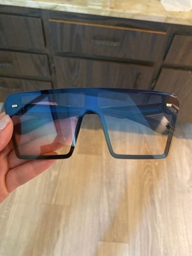Customer photo review of Luxury Oversized Square Sunglasses