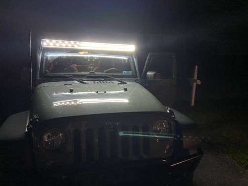 Customer photo review of Black and White American Flag Insert