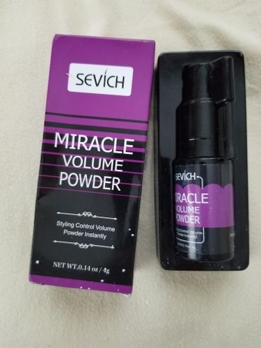 Customer photo review of Polvos de peinado con dosificador