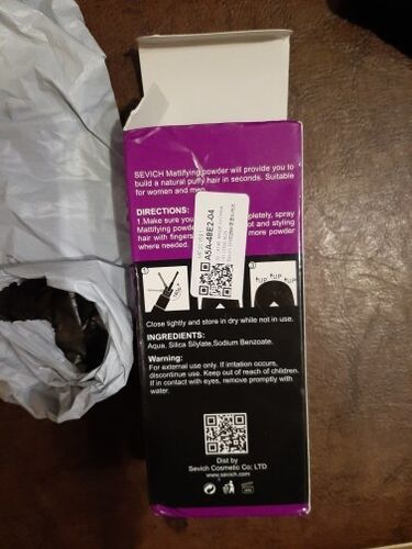 Customer photo review of Polvos de peinado con dosificador