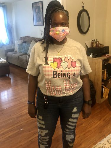 Customer photo review of "I LOVE BEING MIMI", CUSTOMIZED TEE.