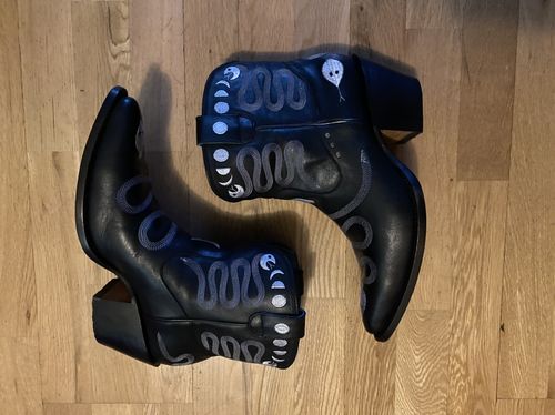 Customer photo review of No.2101 JUNCTION eastern boot pskaufman... x Me _ black leather womens