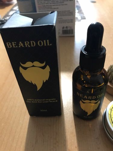 Customer photo review of Aceite para el crecimiento barba